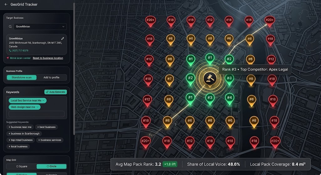 Interactive GeoGrid preview